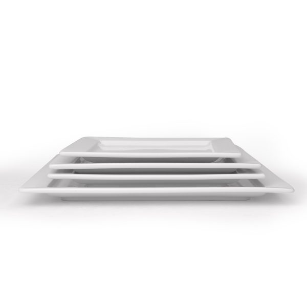 Access Bianco White Sqr Plate 30cm