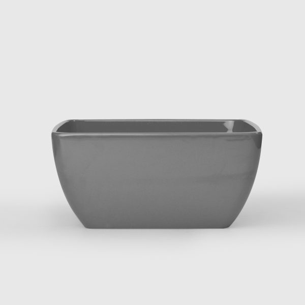 APS Pure Color Sqr Bowl 12.5cm Grey