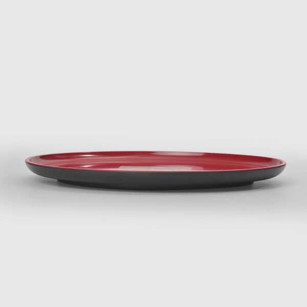 APS Asia Plus Plate 28cm Red/Black
